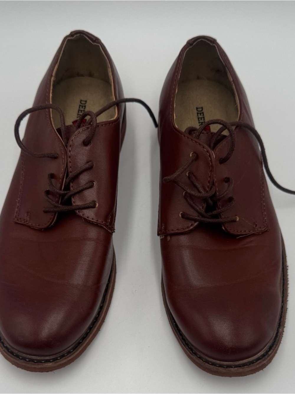 Deer Stags Men’s Brown Lace-Up Dress Shoes